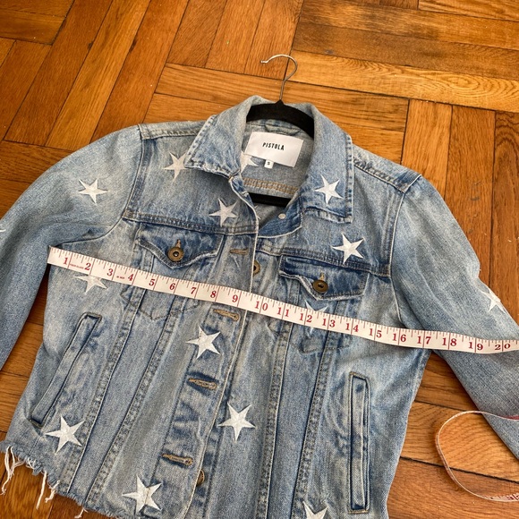 Pistola - Star Embroidered Denim Jacket - Small - Picture 10 of 10